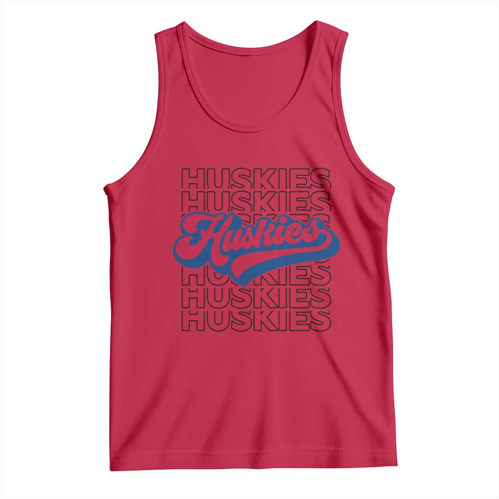Proud Siberian Husky Fan Tank Top Sports Dog Lover TS12 Red Print Your Wear