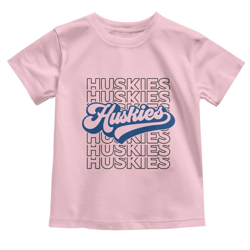 Proud Siberian Husky Fan Toddler T Shirt Sports Dog Lover TS12 Light Pink Print Your Wear
