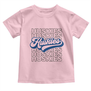 Proud Siberian Husky Fan Toddler T Shirt Sports Dog Lover TS12 Light Pink Print Your Wear