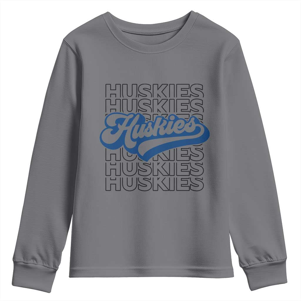 Proud Siberian Husky Fan Youth Sweatshirt Sports Dog Lover TS12 Charcoal Print Your Wear