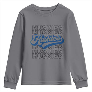 Proud Siberian Husky Fan Youth Sweatshirt Sports Dog Lover TS12 Charcoal Print Your Wear