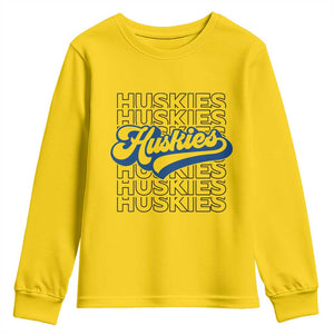 Proud Siberian Husky Fan Youth Sweatshirt Sports Dog Lover TS12 Daisy Print Your Wear