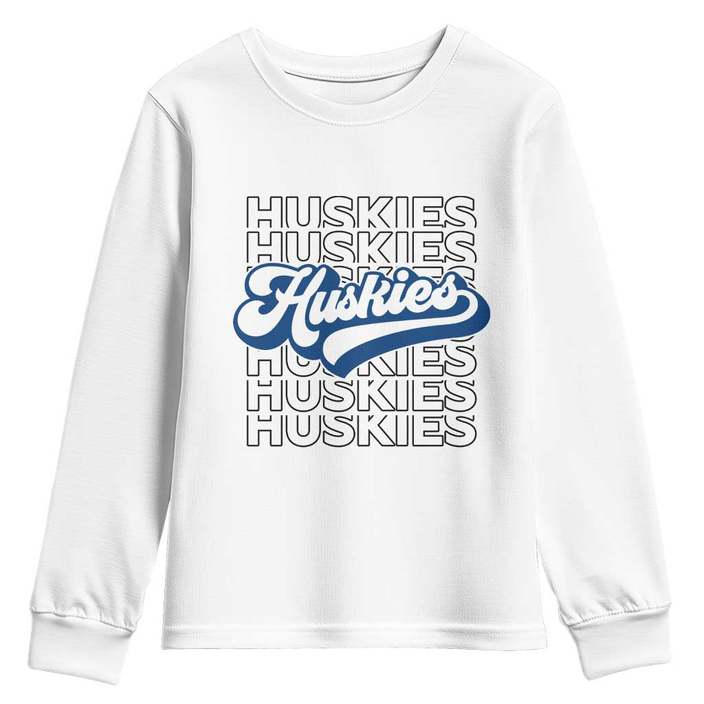 Proud Siberian Husky Fan Youth Sweatshirt Sports Dog Lover TS12 White Print Your Wear