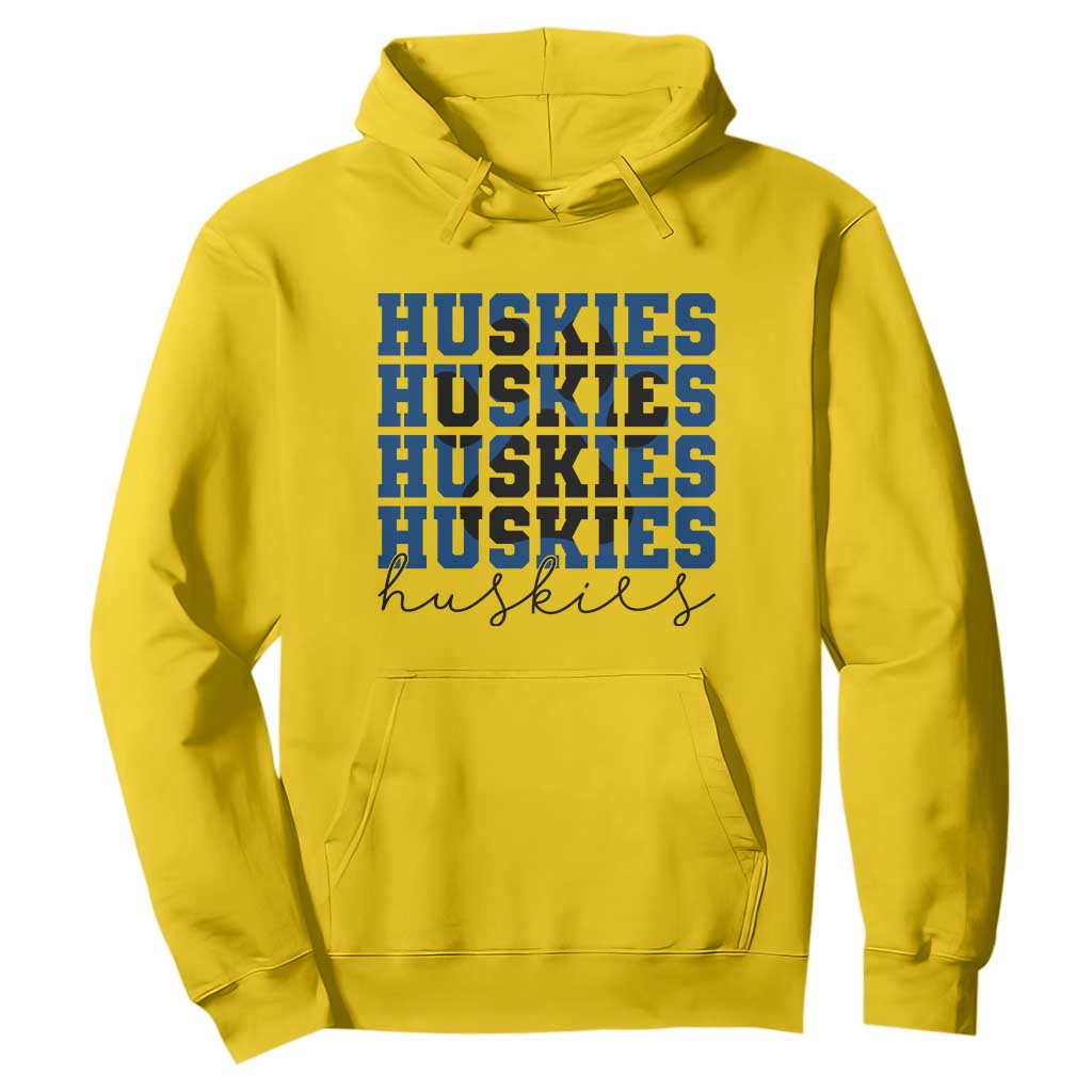 Husky Fan Paw Inset Hoodie Team Pride School Spirit TS12 Daisy Print Your Wear
