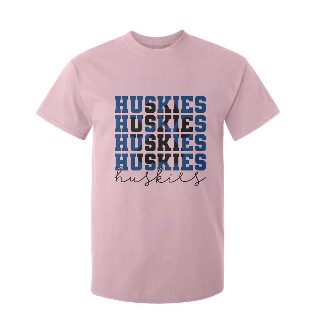 Husky Fan Paw Inset T Shirt For Kid Team Pride School Spirit TS12 Light Pink Print Your Wear