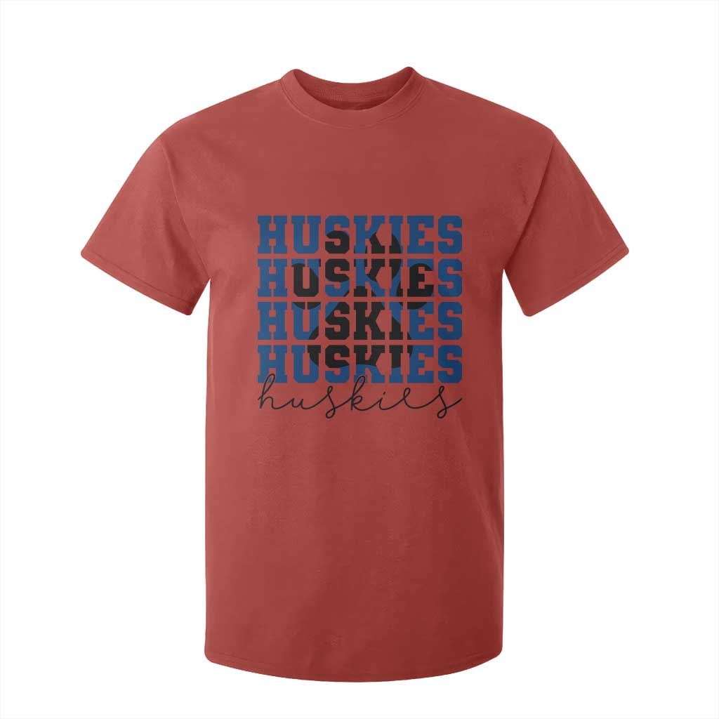 Husky Fan Paw Inset T Shirt For Kid Team Pride School Spirit TS12 Red Print Your Wear