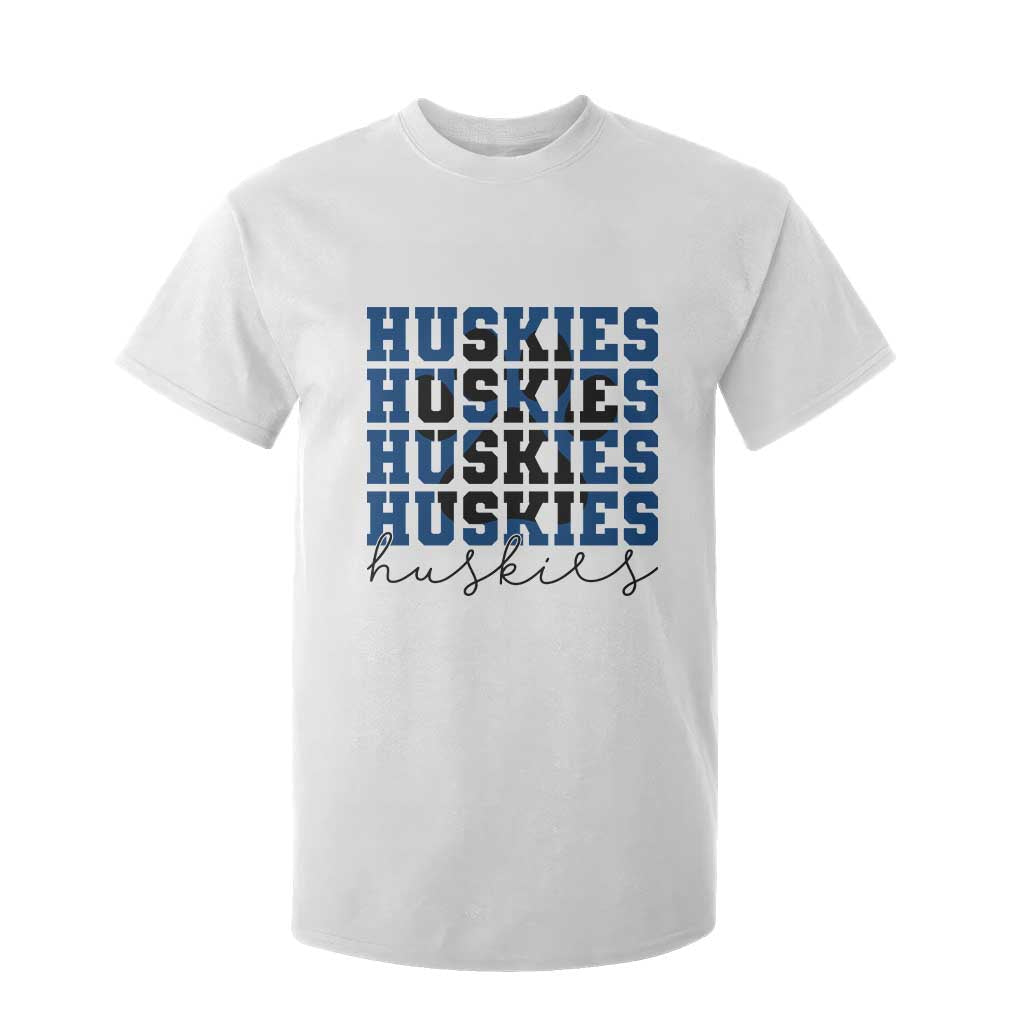 Husky Fan Paw Inset T Shirt For Kid Team Pride School Spirit TS12 White Print Your Wear