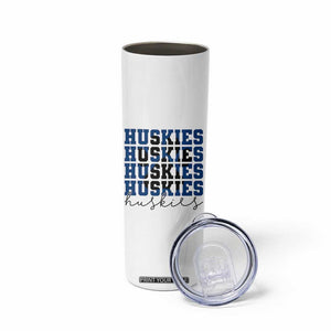 Husky Fan Paw Inset Skinny Tumbler Team Pride School Spirit TS12 Print Your Wear