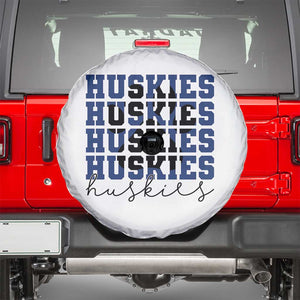 Husky Fan Paw Inset Spare Tire Cover Team Pride School Spirit TS12 White Print Your Wear