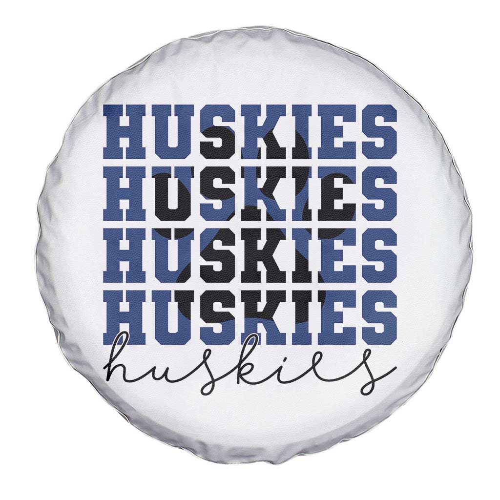 Husky Fan Paw Inset Spare Tire Cover Team Pride School Spirit TS12 Print Your Wear