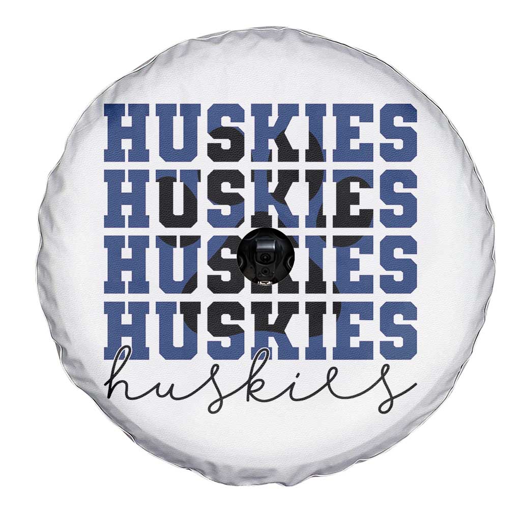 Husky Fan Paw Inset Spare Tire Cover Team Pride School Spirit TS12 Print Your Wear