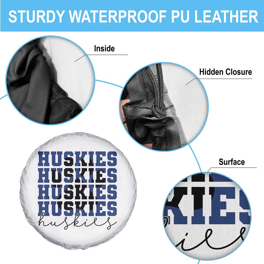 Husky Fan Paw Inset Spare Tire Cover Team Pride School Spirit TS12 Print Your Wear