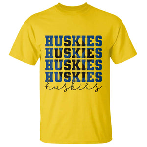 Husky Fan Paw Inset T Shirt Team Pride School Spirit TS12 Daisy Print Your Wear