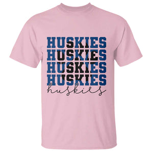 Husky Fan Paw Inset T Shirt Team Pride School Spirit TS12 Light Pink Print Your Wear