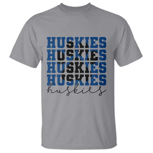 Husky Fan Paw Inset T Shirt Team Pride School Spirit TS12 Sport Gray Print Your Wear
