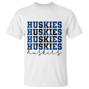 Husky Fan Paw Inset T Shirt Team Pride School Spirit TS12 White Print Your Wear