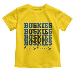 Husky Fan Paw Inset Toddler T Shirt Team Pride School Spirit TS12 Daisy Print Your Wear