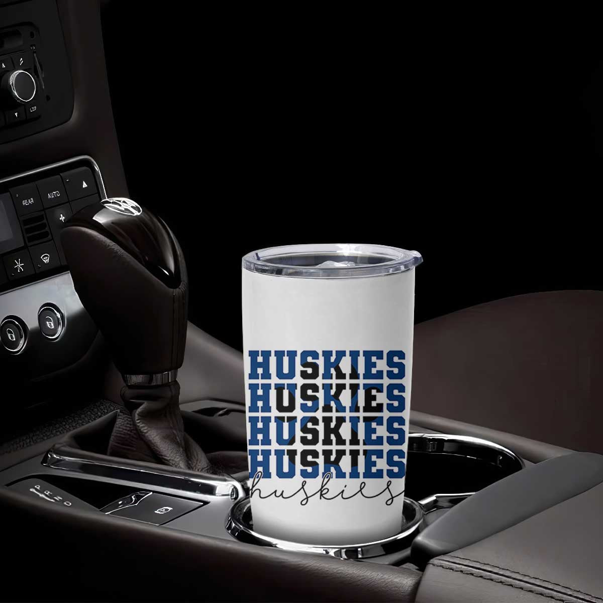 Husky Fan Paw Inset Tumbler Cup Team Pride School Spirit TS12 Print Your Wear