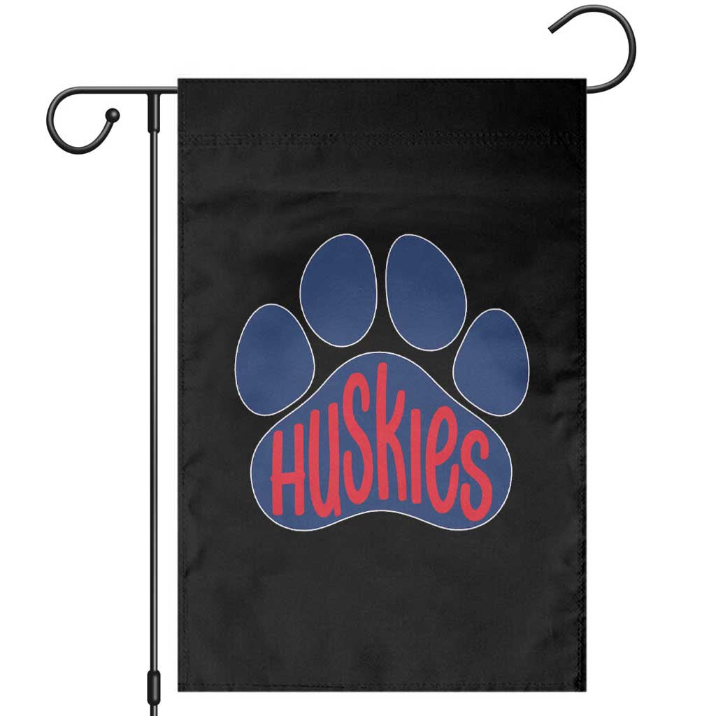Siberian Husky Fan Paw Garden Flag Sports Dog Lover TS12 Black Print Your Wear