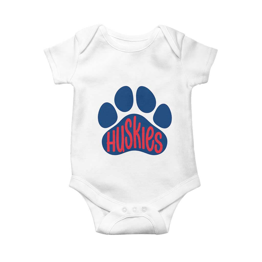 Siberian Husky Fan Paw Baby Onesie Sports Dog Lover TS12 White Print Your Wear