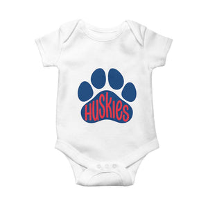 Siberian Husky Fan Paw Baby Onesie Sports Dog Lover TS12 White Print Your Wear
