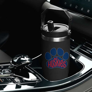 Siberian Husky Fan Paw Flip Straw Tumbler Sports Dog Lover TS12 Print Your Wear