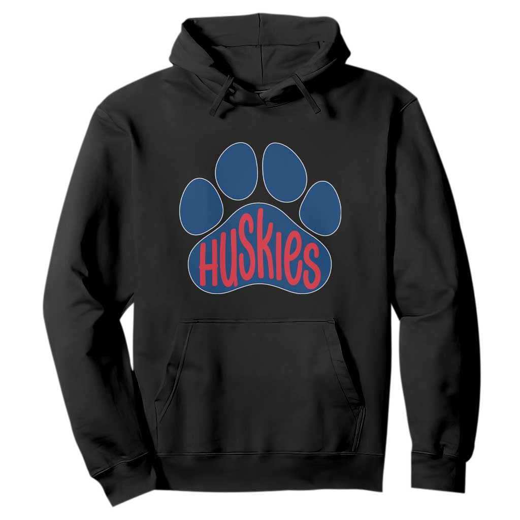 Siberian Husky Fan Paw Hoodie Sports Dog Lover TS12 Black Print Your Wear