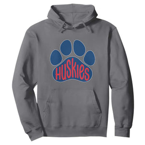 Siberian Husky Fan Paw Hoodie Sports Dog Lover TS12 Charcoal Print Your Wear