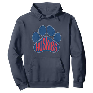 Siberian Husky Fan Paw Hoodie Sports Dog Lover TS12 Navy Print Your Wear