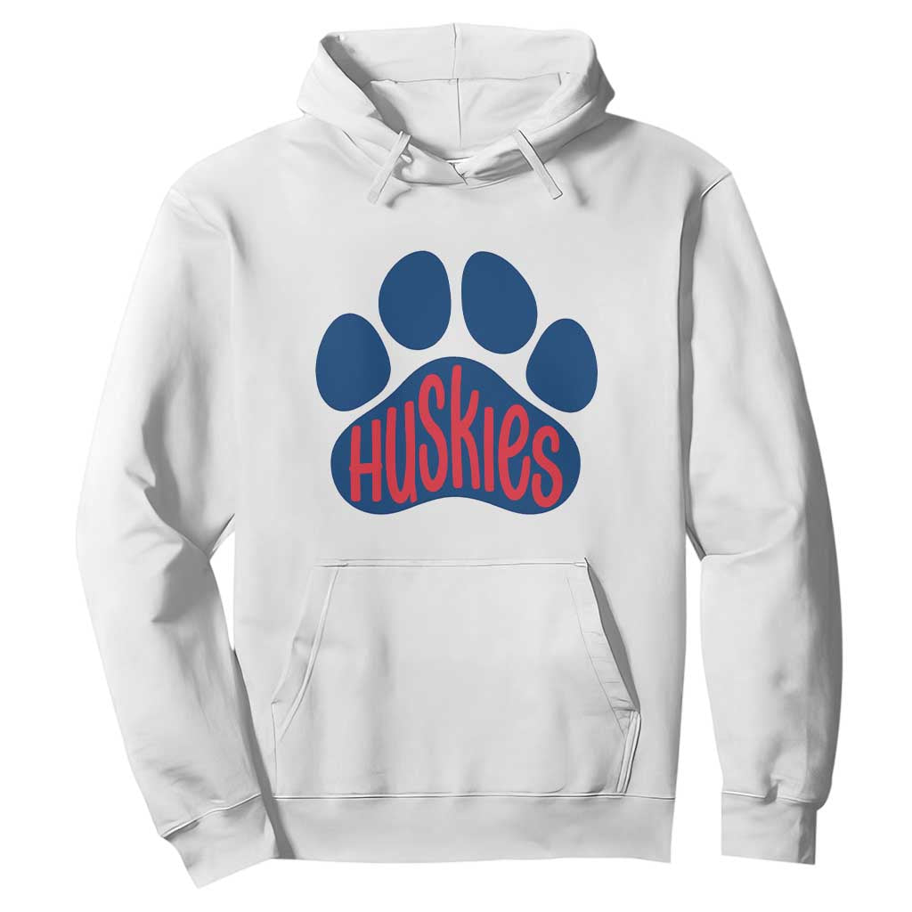 Siberian Husky Fan Paw Hoodie Sports Dog Lover TS12 White Print Your Wear