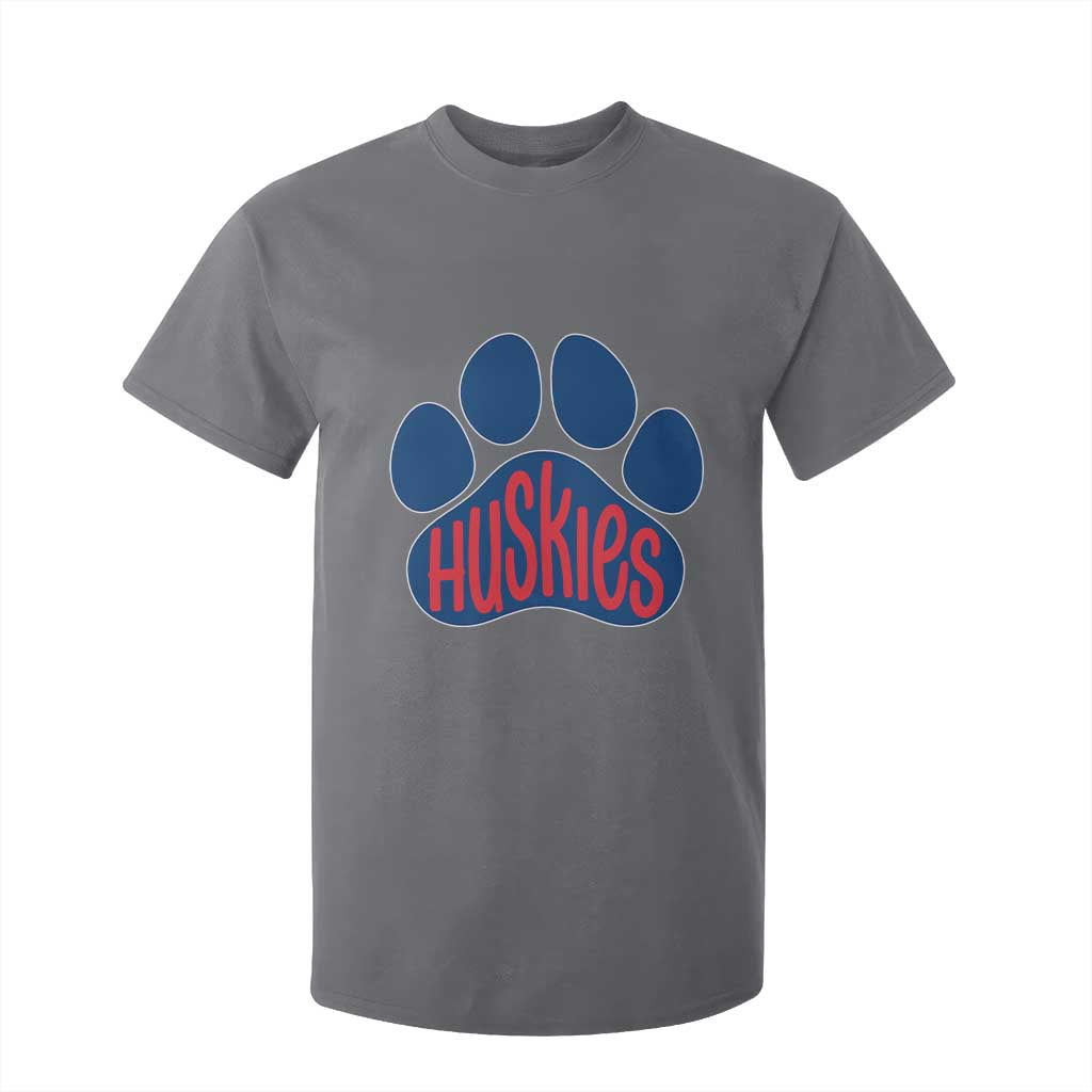 Siberian Husky Fan Paw T Shirt For Kid Sports Dog Lover TS12 Charcoal Print Your Wear