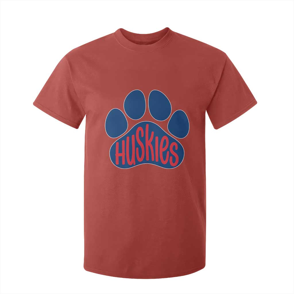 Siberian Husky Fan Paw T Shirt For Kid Sports Dog Lover TS12 Red Print Your Wear