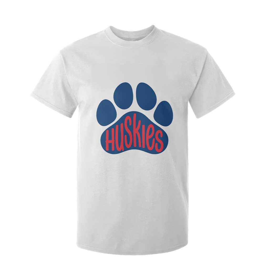 Siberian Husky Fan Paw T Shirt For Kid Sports Dog Lover TS12 White Print Your Wear