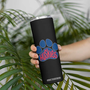 Siberian Husky Fan Paw Skinny Tumbler Sports Dog Lover TS12 Print Your Wear