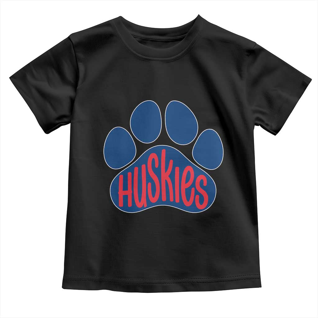 Siberian Husky Fan Paw Toddler T Shirt Sports Dog Lover TS12 Black Print Your Wear