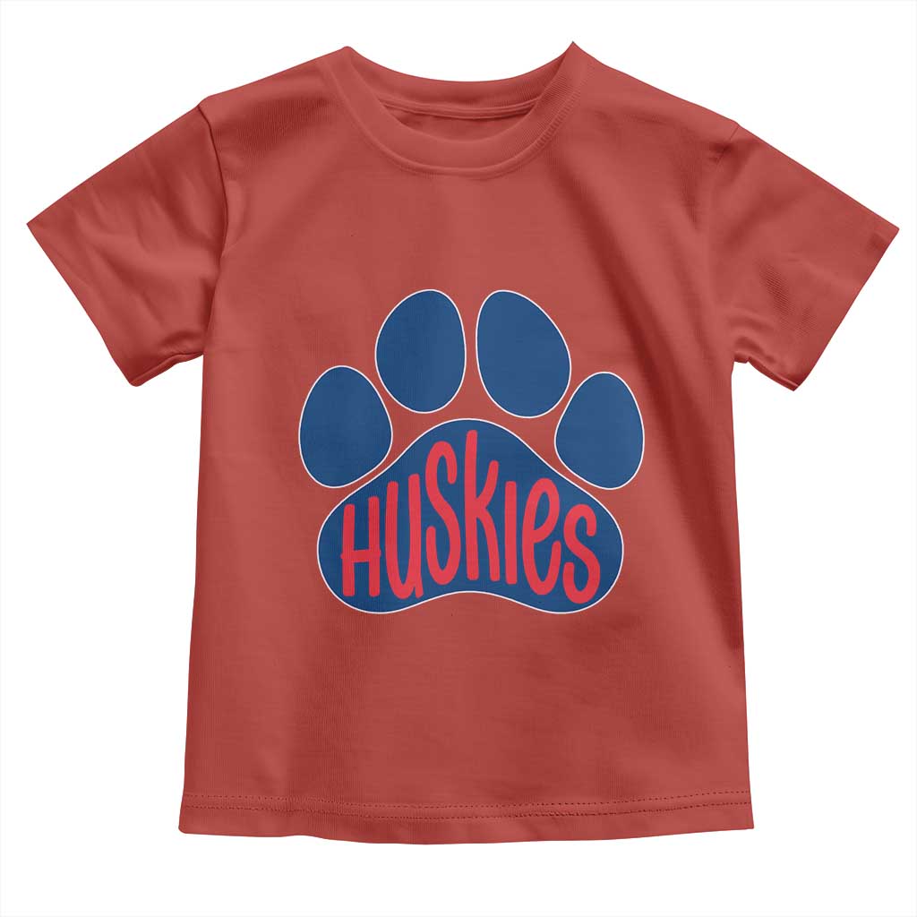 Siberian Husky Fan Paw Toddler T Shirt Sports Dog Lover TS12 Red Print Your Wear