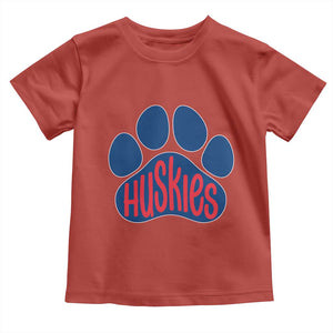 Siberian Husky Fan Paw Toddler T Shirt Sports Dog Lover TS12 Red Print Your Wear