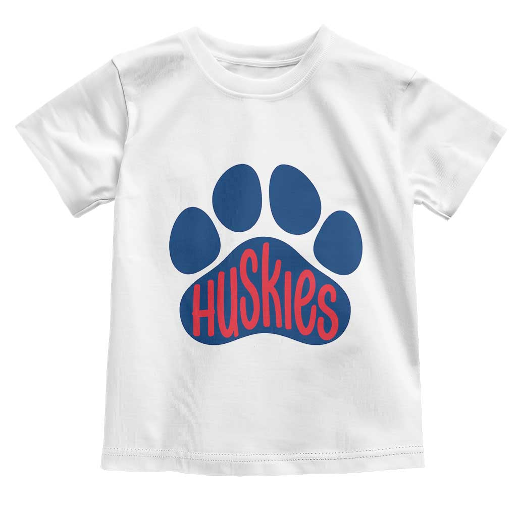Siberian Husky Fan Paw Toddler T Shirt Sports Dog Lover TS12 White Print Your Wear