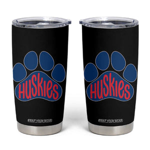 Siberian Husky Fan Paw Tumbler Cup Sports Dog Lover TS12 Black Print Your Wear