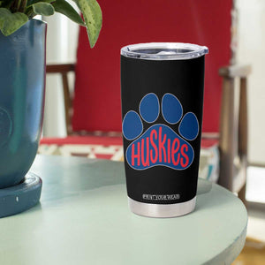 Siberian Husky Fan Paw Tumbler Cup Sports Dog Lover TS12 Print Your Wear