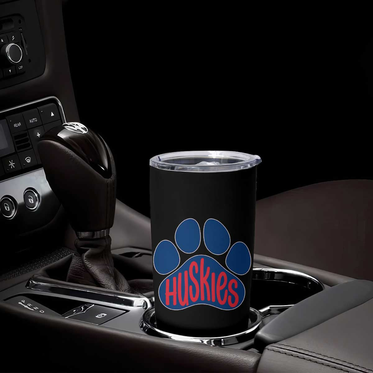 Siberian Husky Fan Paw Tumbler Cup Sports Dog Lover TS12 Print Your Wear