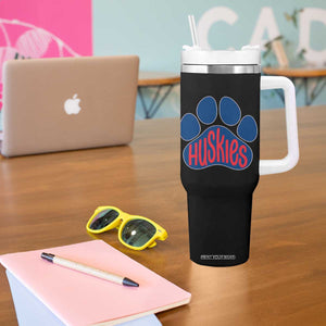 Siberian Husky Fan Paw Tumbler With Handle Sports Dog Lover TS12 Print Your Wear