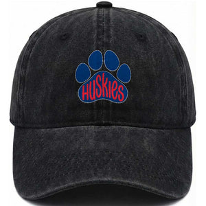 Siberian Husky Fan Paw Washed Cotton Baseball Cap Sports Dog Lover TS12 Print Your Wear