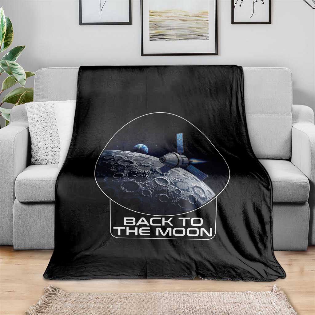 Back To The Moon Throw Blanket Lunar Mission Astronaut Space Lover TS12 Print Your Wear