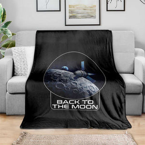 Back To The Moon Throw Blanket Lunar Mission Astronaut Space Lover TS12 Print Your Wear