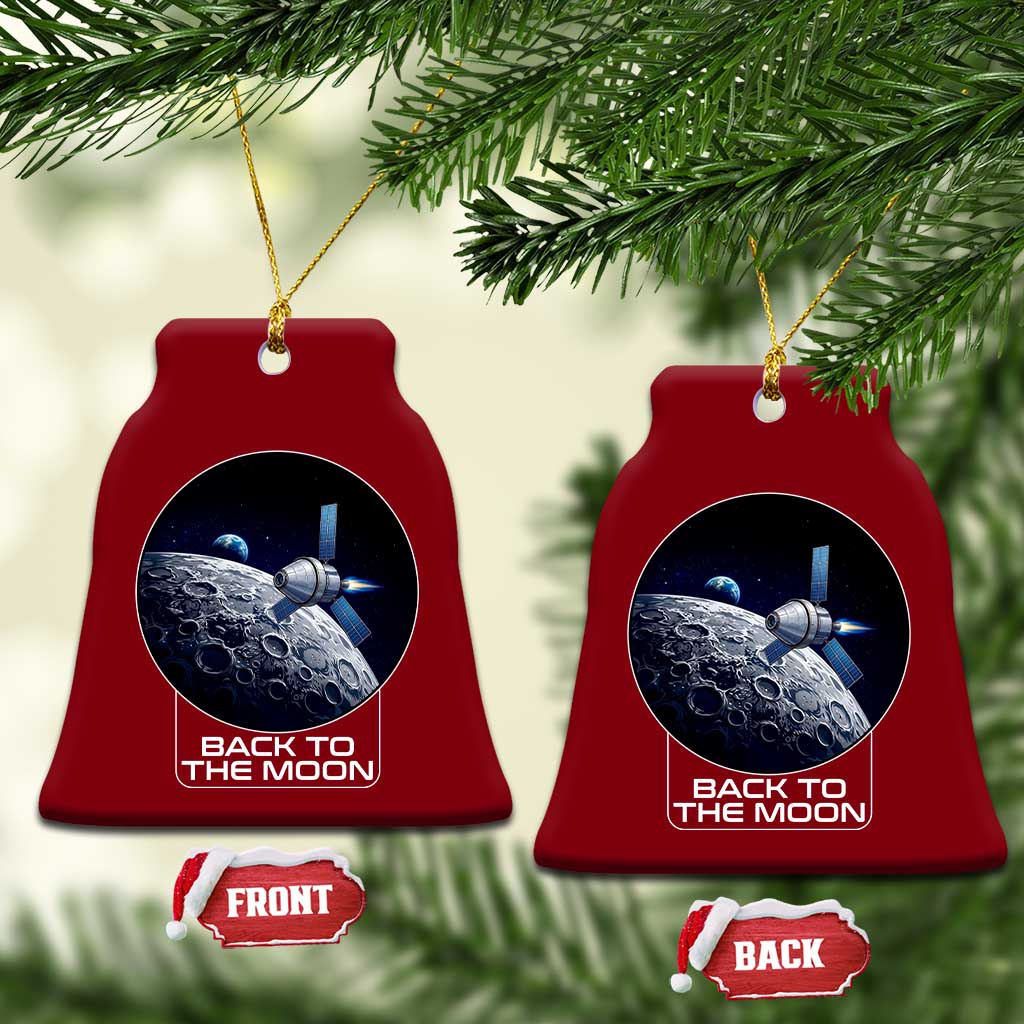 Back To The Moon Ceramic Ornament Lunar Mission Astronaut Space Lover TS12 Print Your Wear