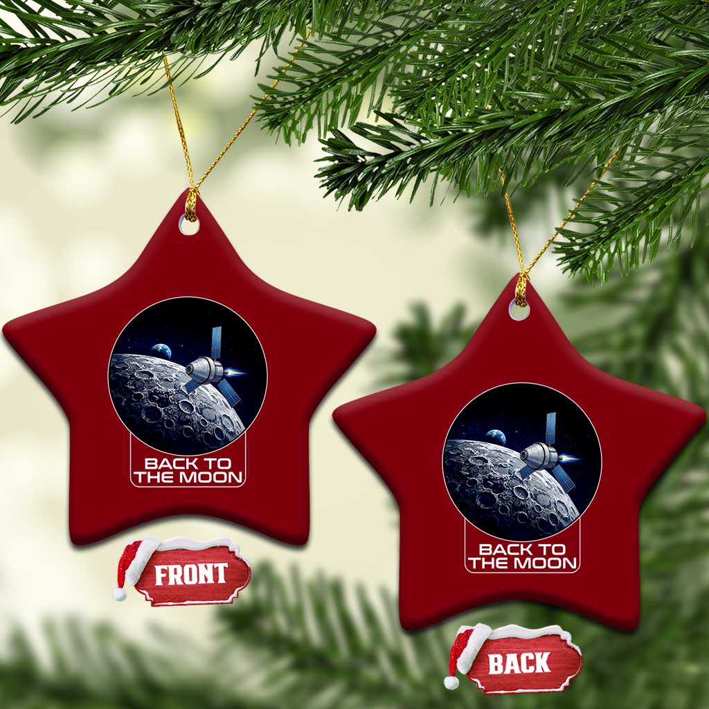 Back To The Moon Ceramic Ornament Lunar Mission Astronaut Space Lover TS12 Print Your Wear