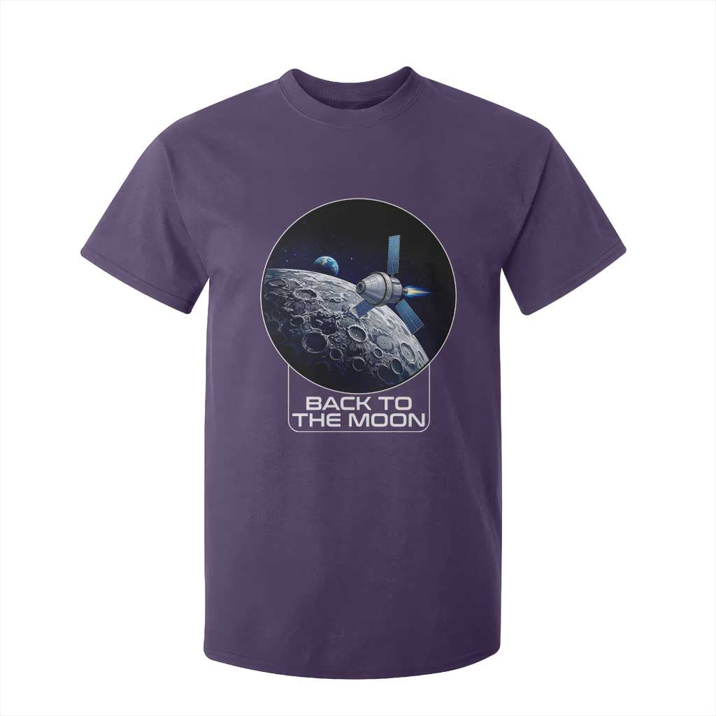Back To The Moon T Shirt For Kid Lunar Mission Astronaut Space Lover TS12 Purple Print Your Wear