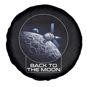 Back To The Moon Spare Tire Cover Lunar Mission Astronaut Space Lover TS12 Print Your Wear
