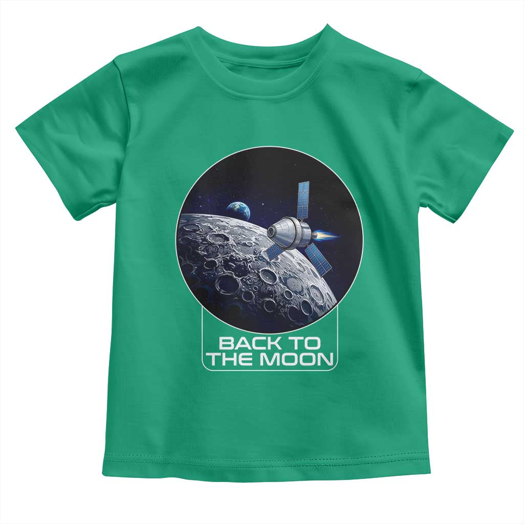 Back To The Moon Toddler T Shirt Lunar Mission Astronaut Space Lover TS12 Irish Green Print Your Wear